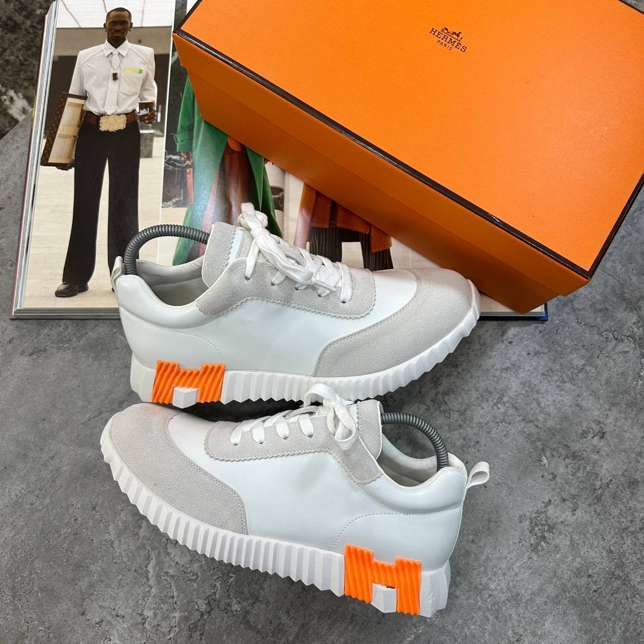 HRMS BOUNCING TRAINERS WHITE-ORANGE