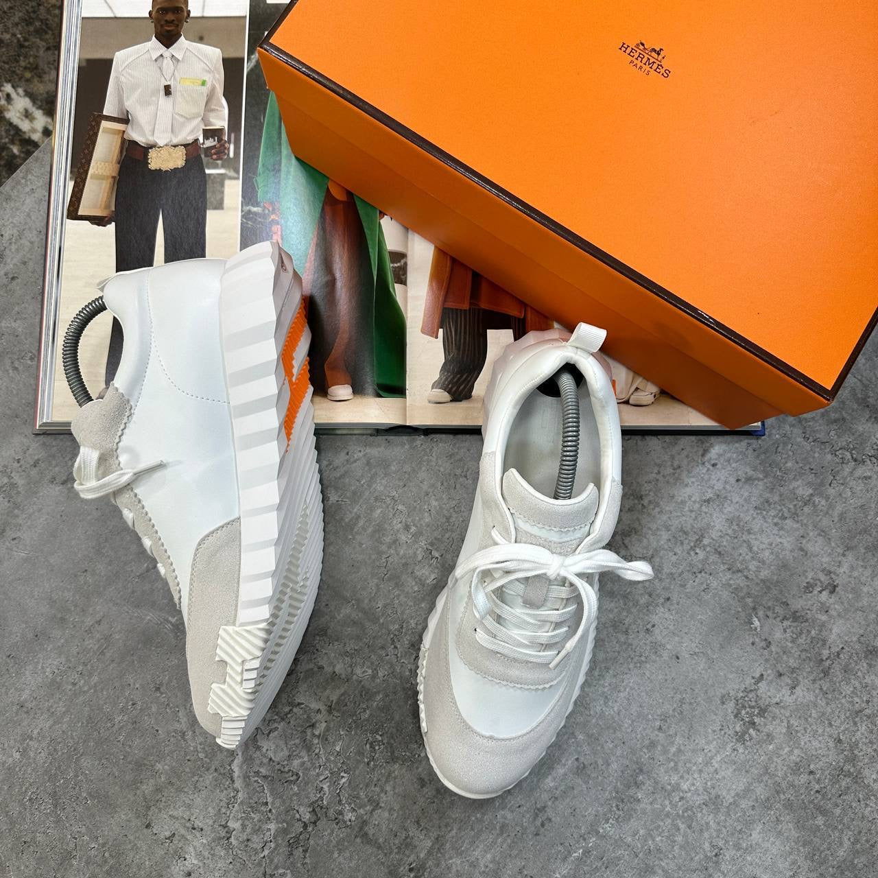 HRMS BOUNCING TRAINERS WHITE-ORANGE