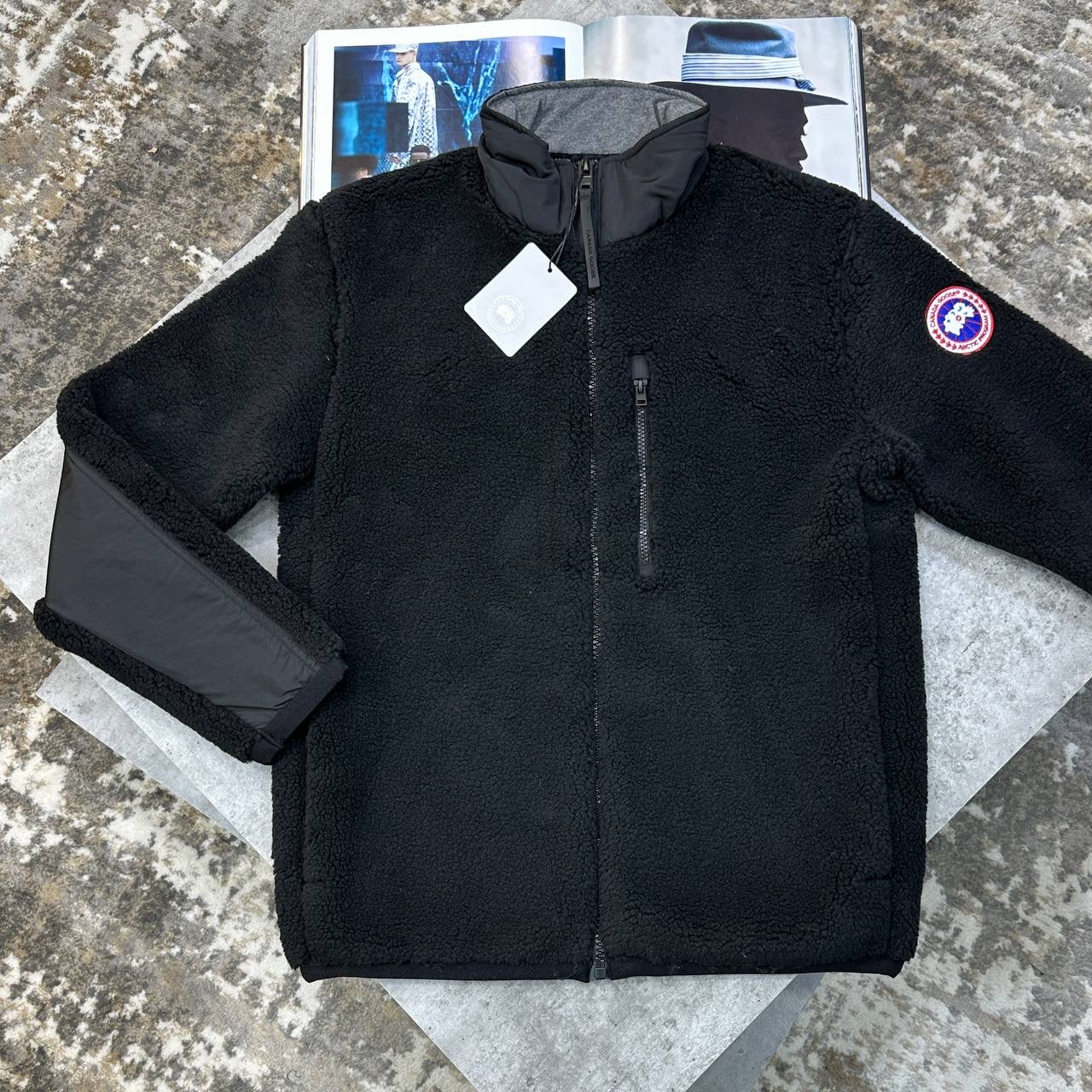 CG FLEECE JACKET BLACK