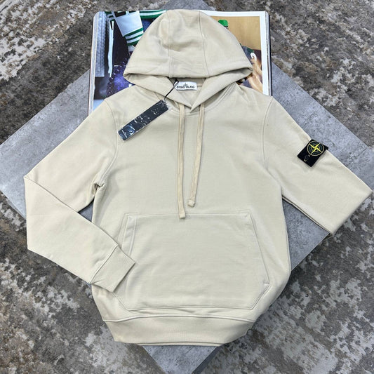 SI SIDE BADGE HOODIE BEIGE