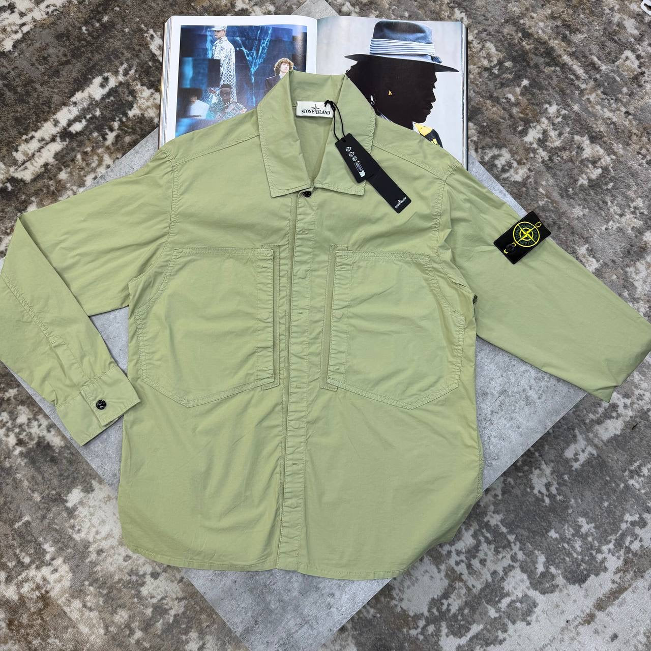 SI FRONT POCKET OVERSHIRTGREEN