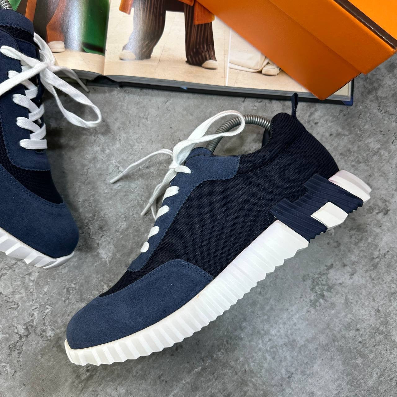 HRMS BOUNCING TRAINERS NAVY-WHITE