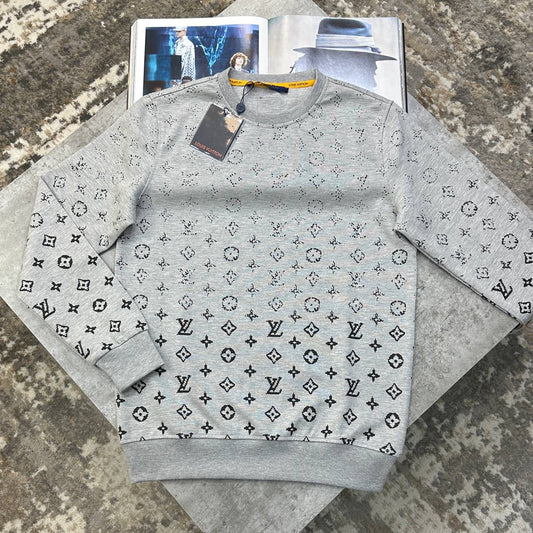 LV FULL PRINT JUMPER GREY