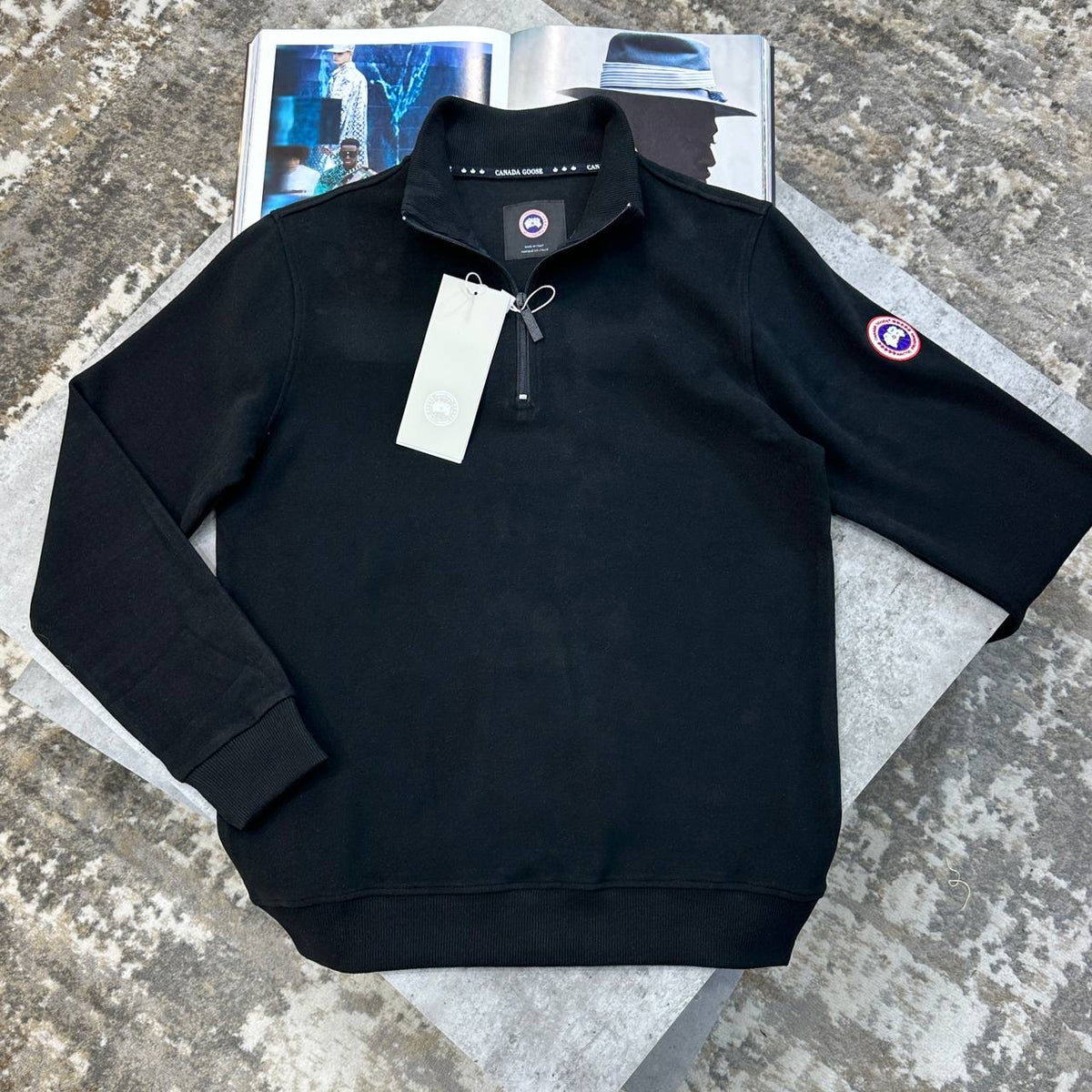 CG HALF ZIP BLACK