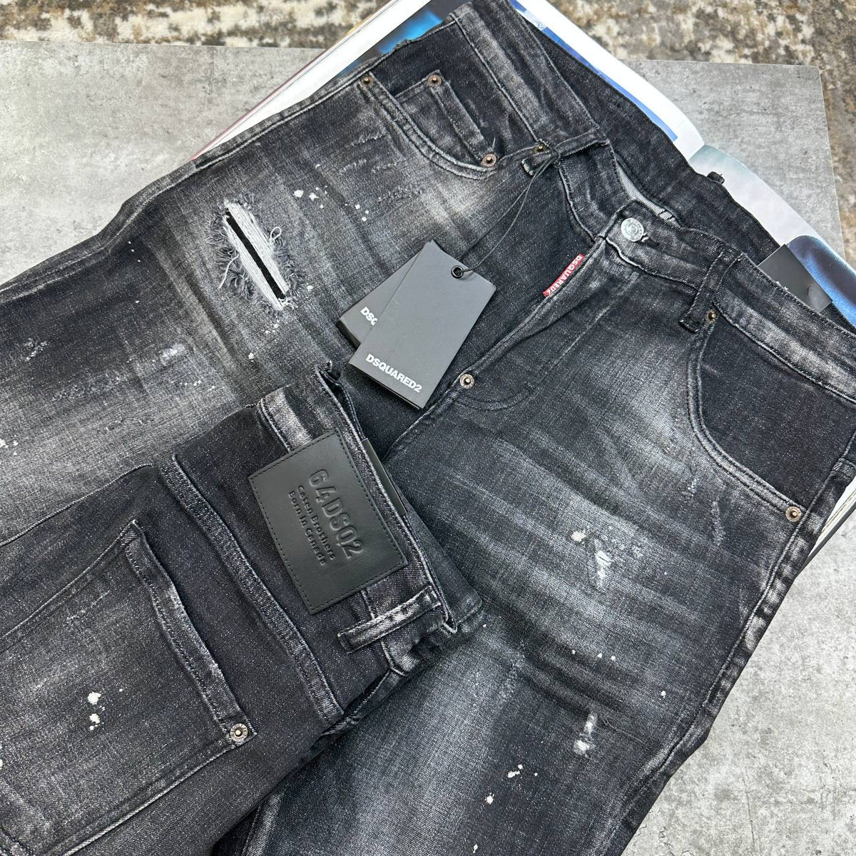 DSQD SLIM FIT JEANS BLACK
