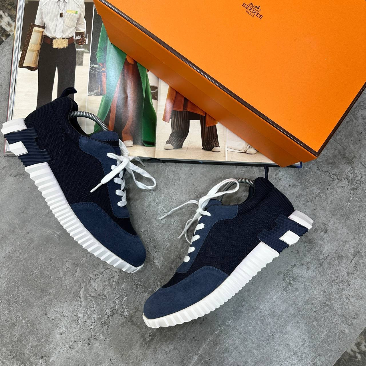 HRMS BOUNCING TRAINERS NAVY-WHITE