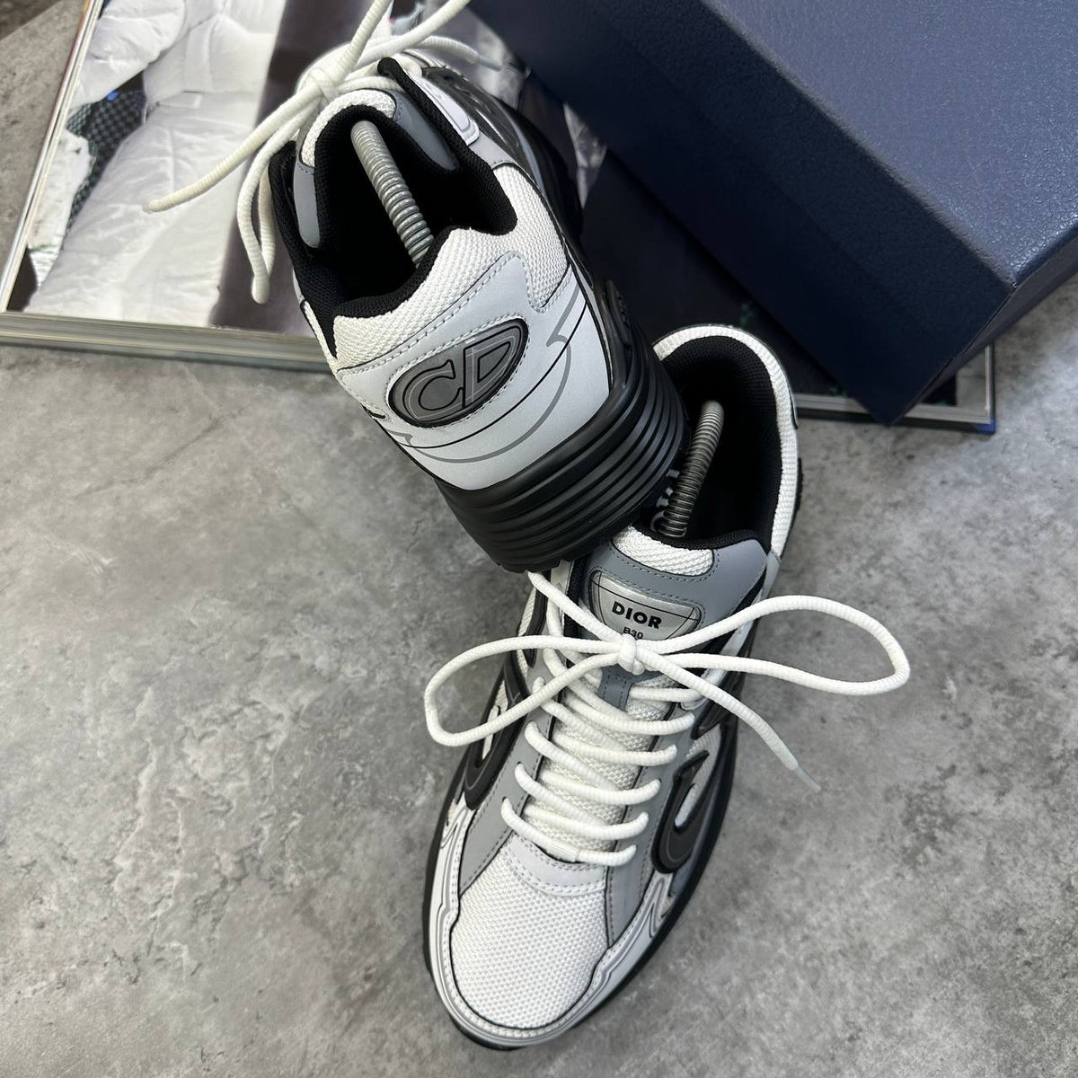 B-30 TRAINERS WHITE|GREY