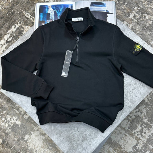 SI SIDE BADGE HALFZIP BLACK