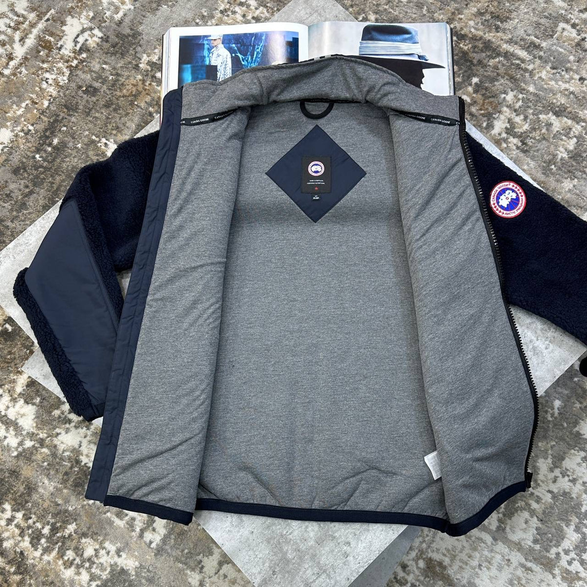 CG FLEECE JACKET NAVY