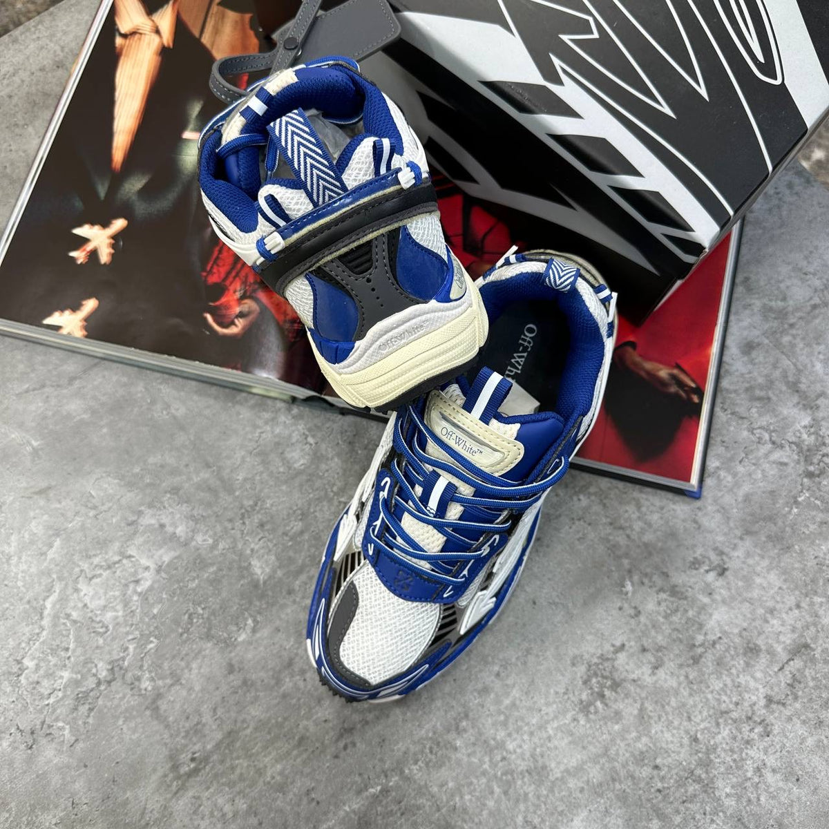 OFF-W TRAINERS BLUE