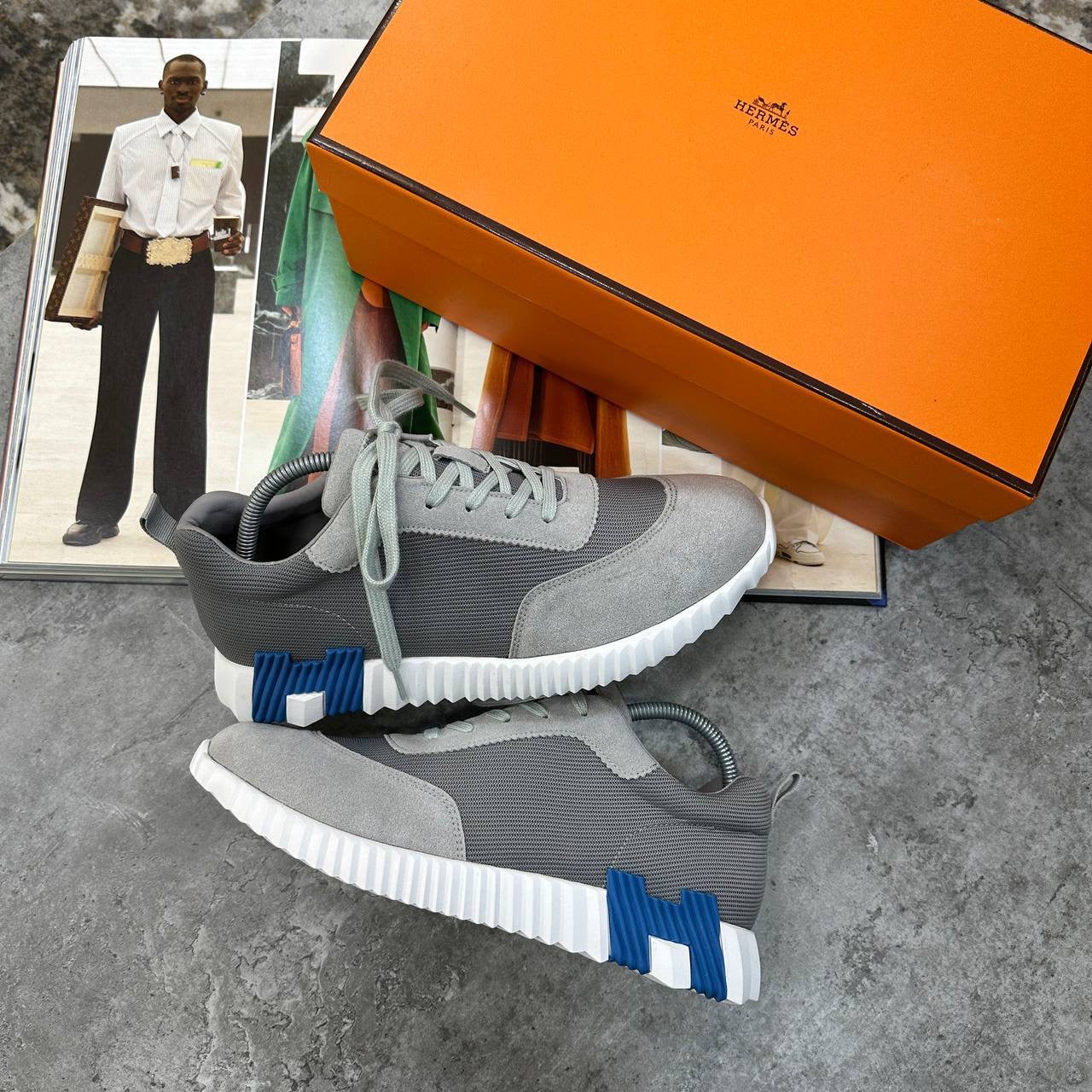 HRMS BOUNCING TRAINERS GREY-BLUE