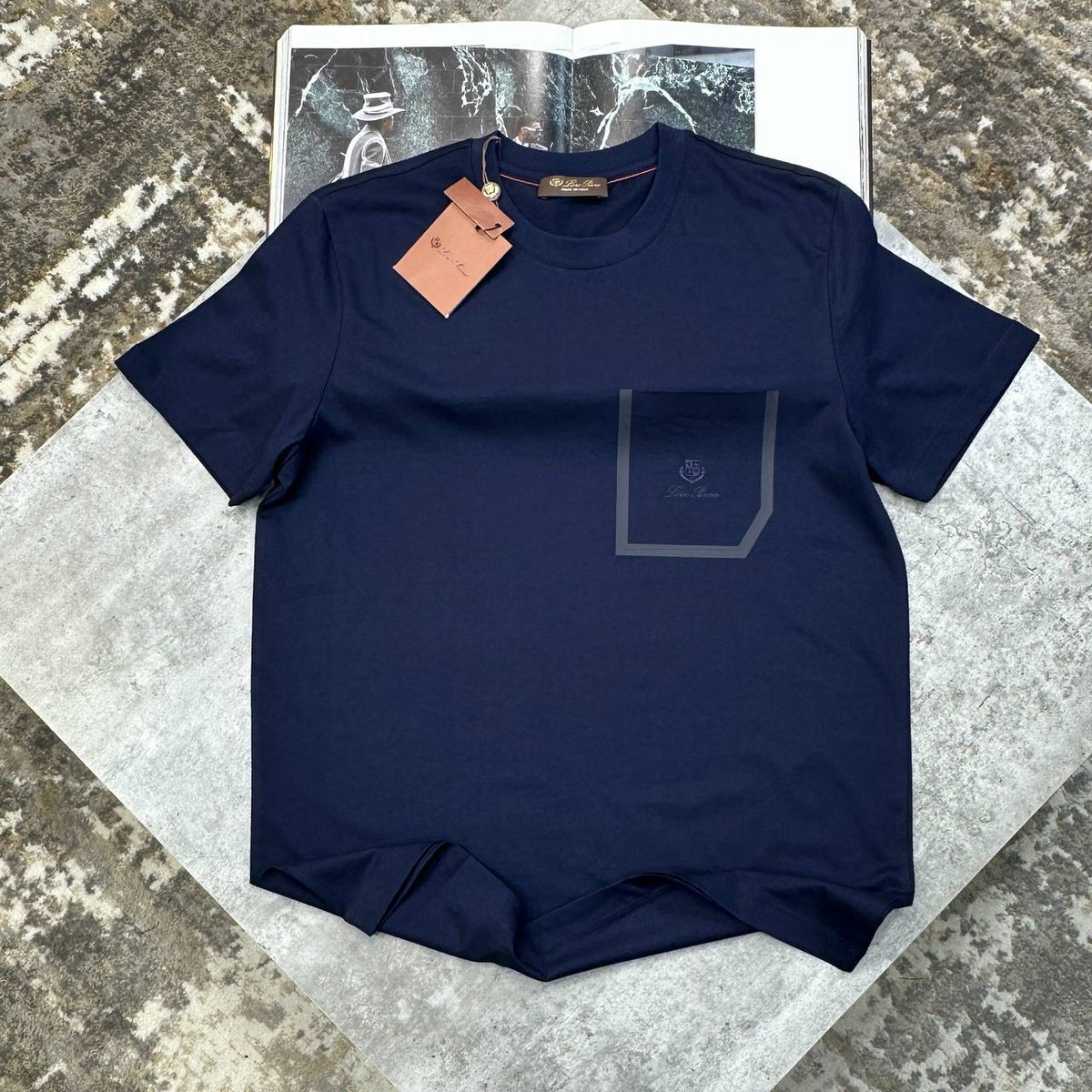 L|P FRONT PACKET T-SHIRT NAVY