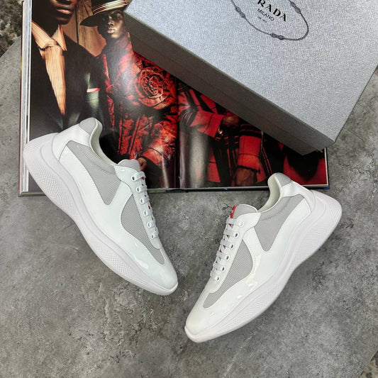 PRDA CUPS TRAINERS ALL WHITE