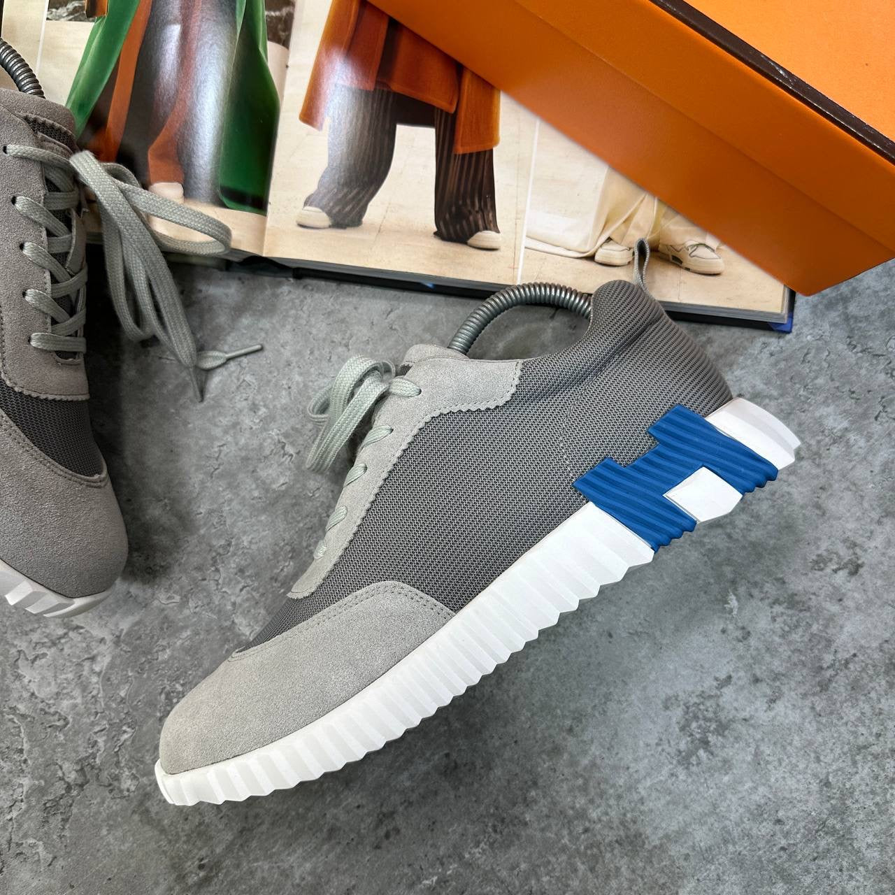 HRMS BOUNCING TRAINERS GREY-BLUE