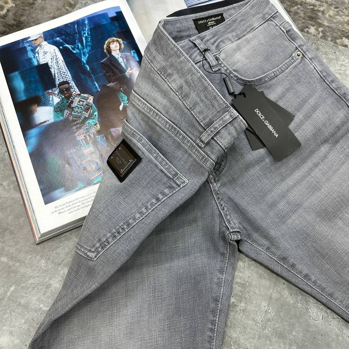 D&G REGULAR FIT JEANS GREY