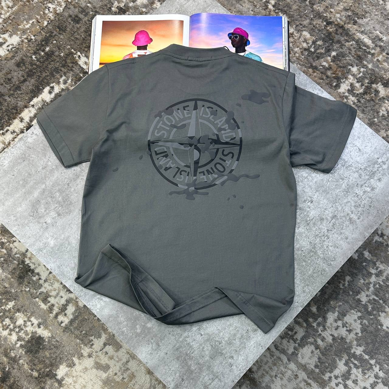 SI BACK BIG LOGO T-SHIRT GREY