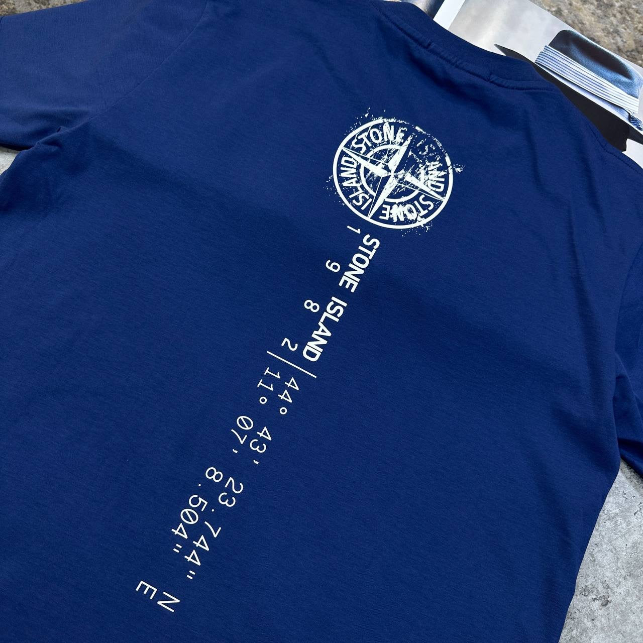 SI BACK BIG LOGO T-SHIRT BLUE