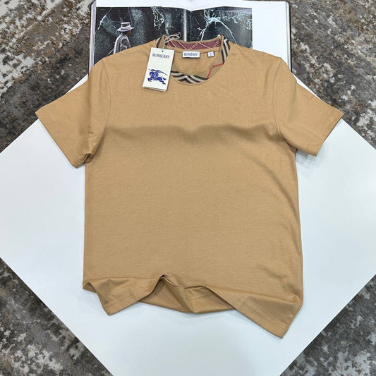 BRBRY ROUND NECK T-SHIRT BROWN