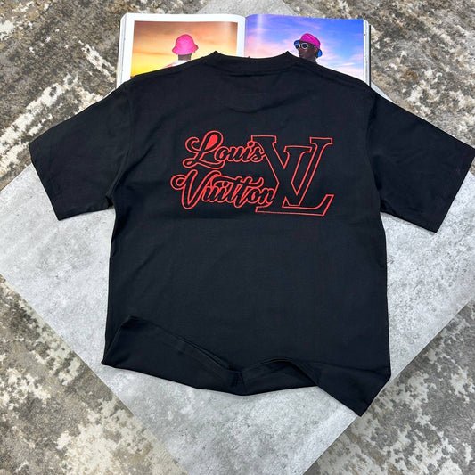 LVE BACK EMBROIDERY T-SHIRT BLACK