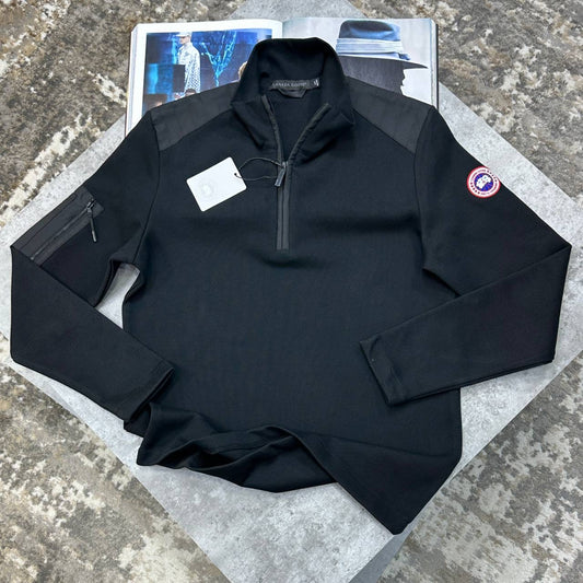 CG HALF ZIP JUMPER BLACK