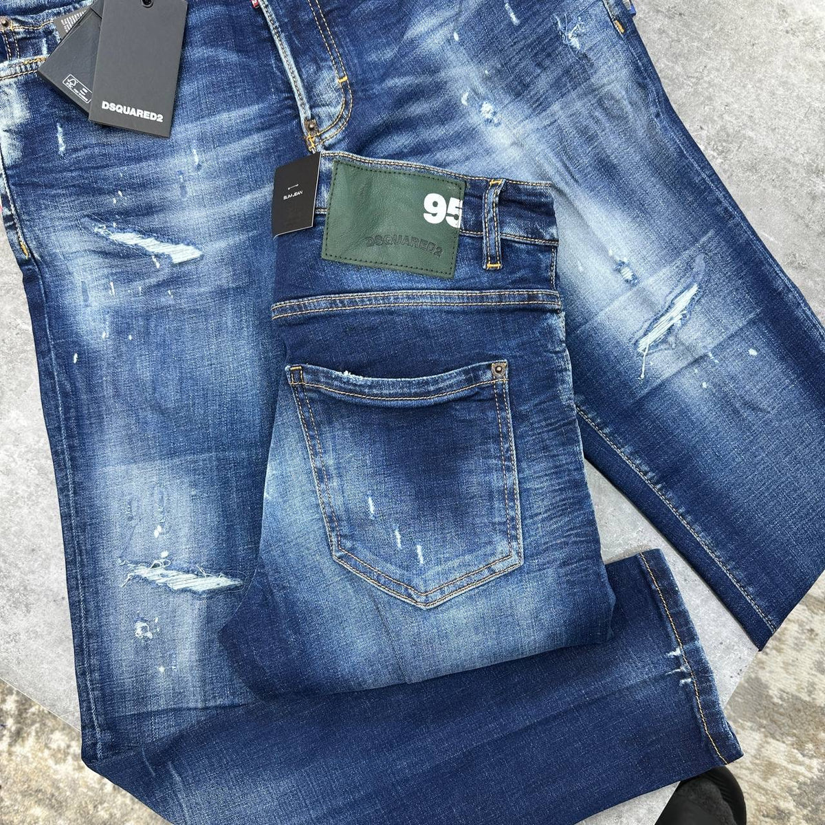DSQD SLIM FIT JEANS BLUE