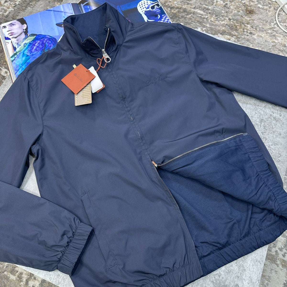 L|P REVERSIBLE JACKET NAVY