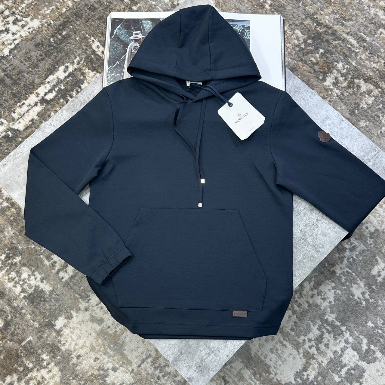 MCLR SIDE BADGE HOODIE NAVY