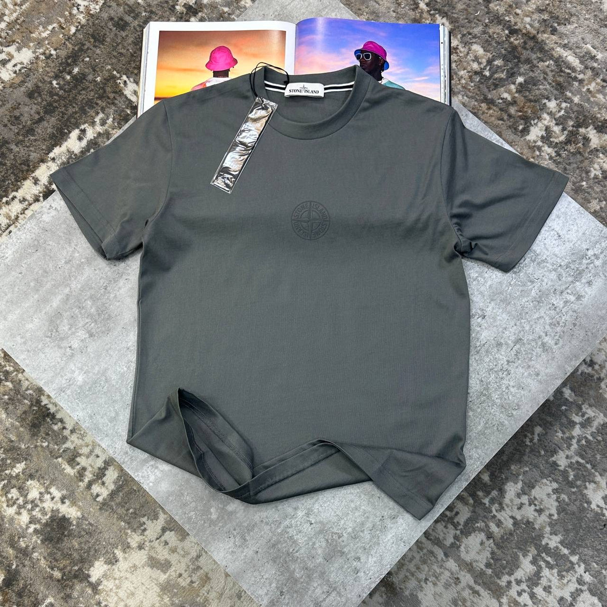 SI BACK BIG LOGO T-SHIRT GREY