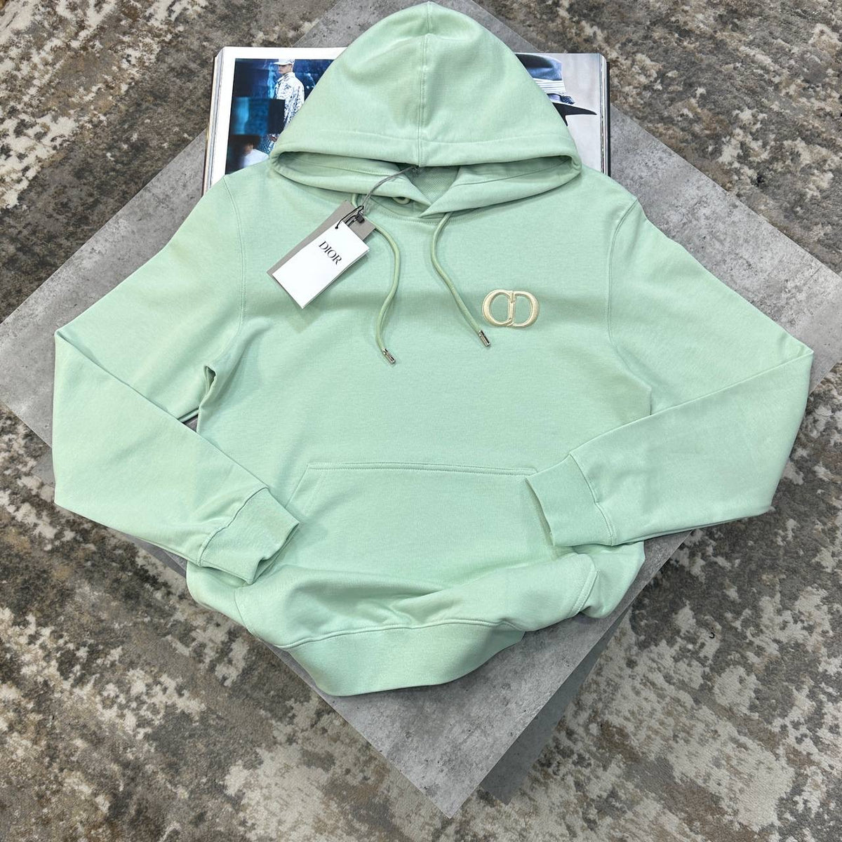 CD HOODIE KHAKHI MINT