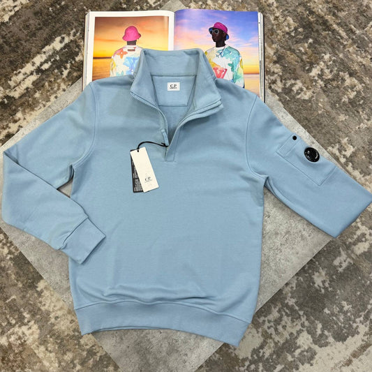 CP HALF ZIP JUMPER LIGHTBLUE