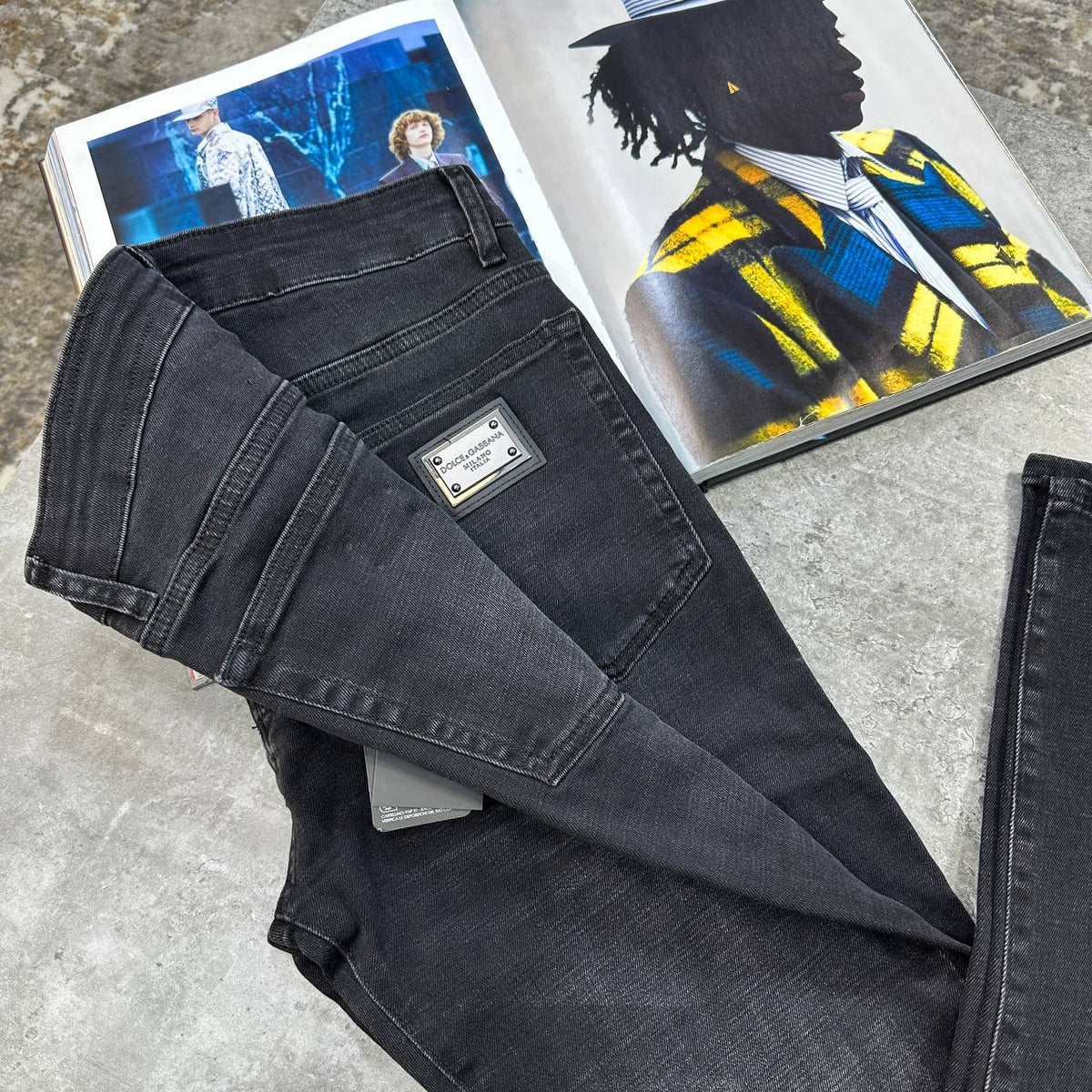 D&G REGULAR FIT JEANS BLACK
