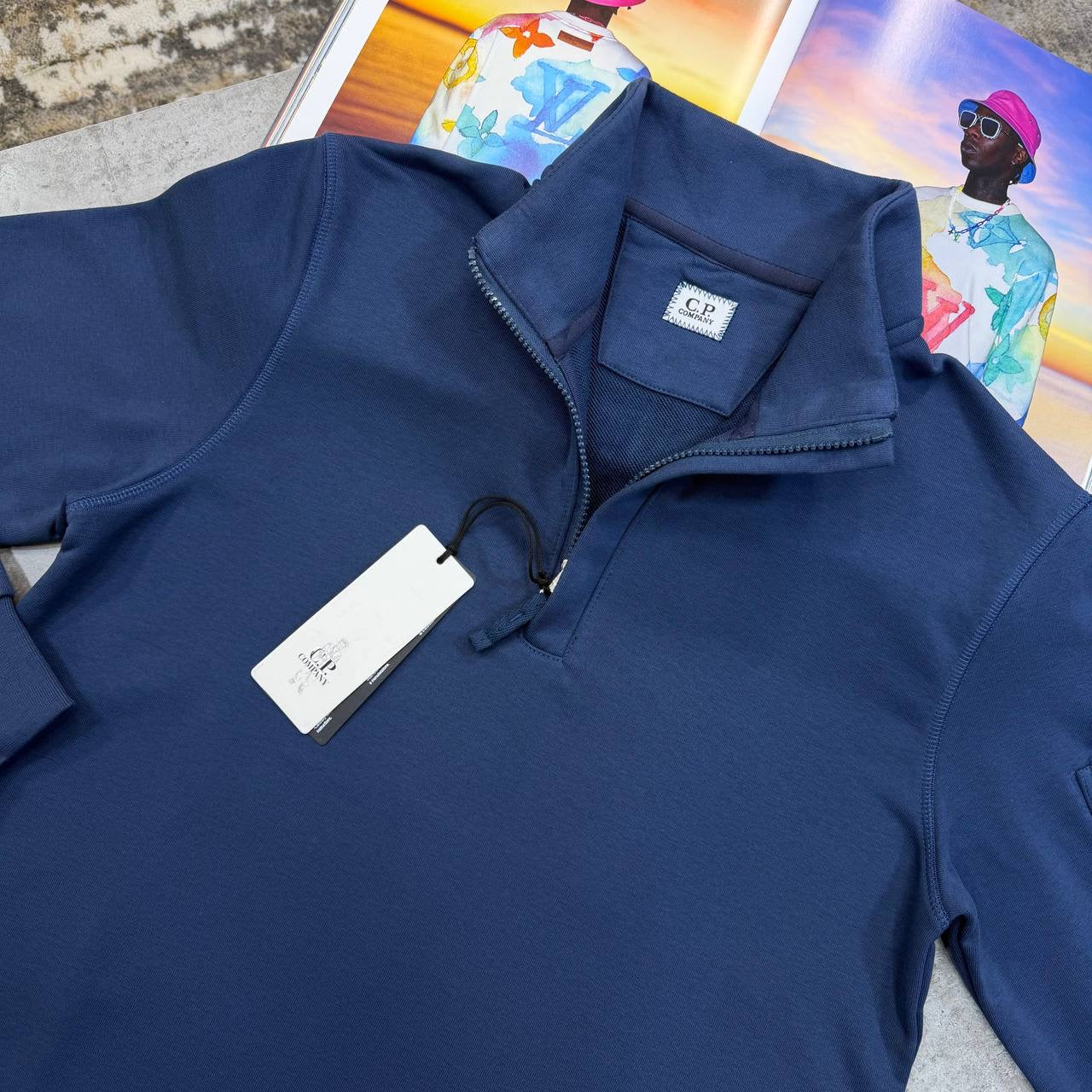 CP HALF ZIP JUMPER NAVY