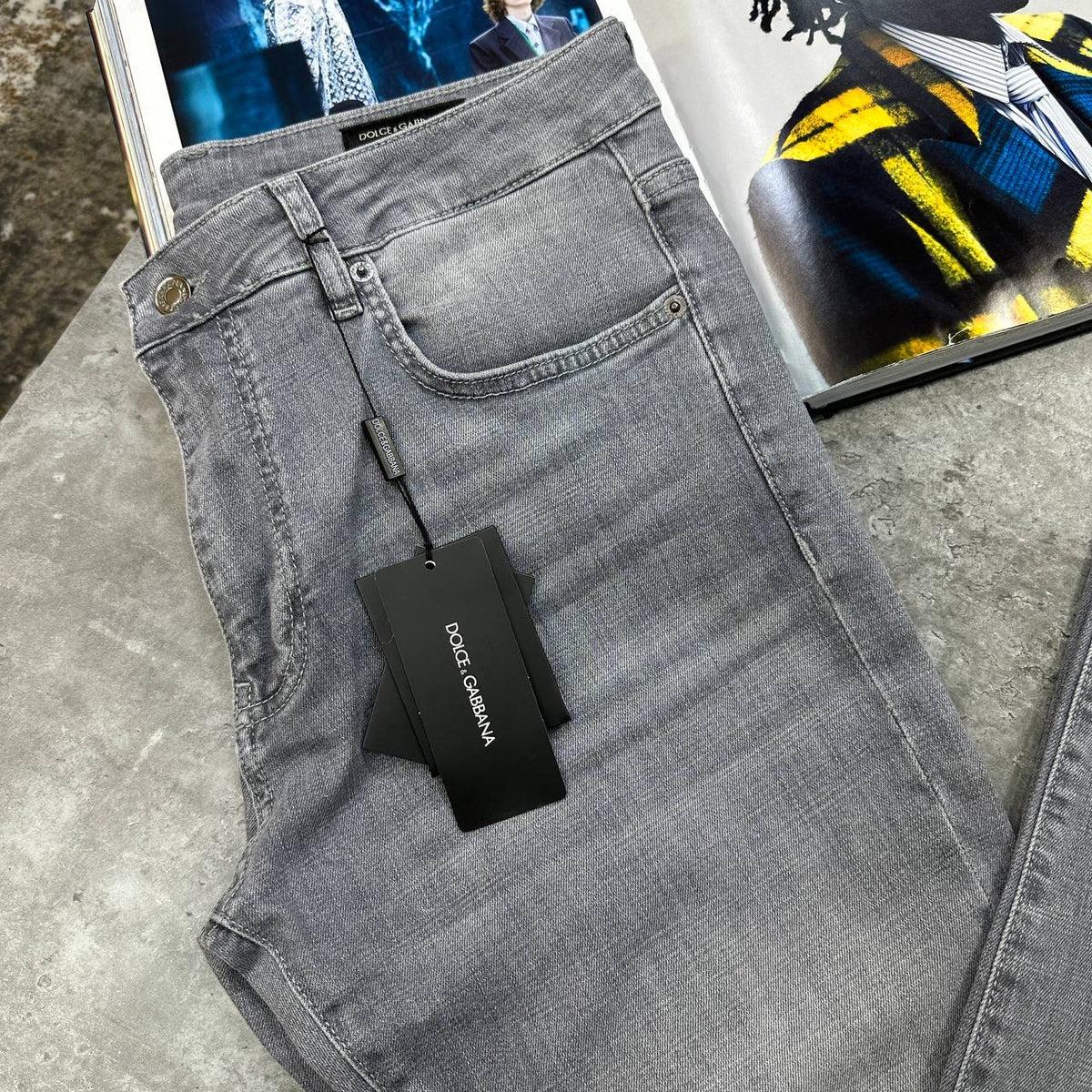 D&G REGULAR FIT JEANS GREY