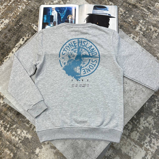 S.I BACK BIG LOGO JUMPER GREY