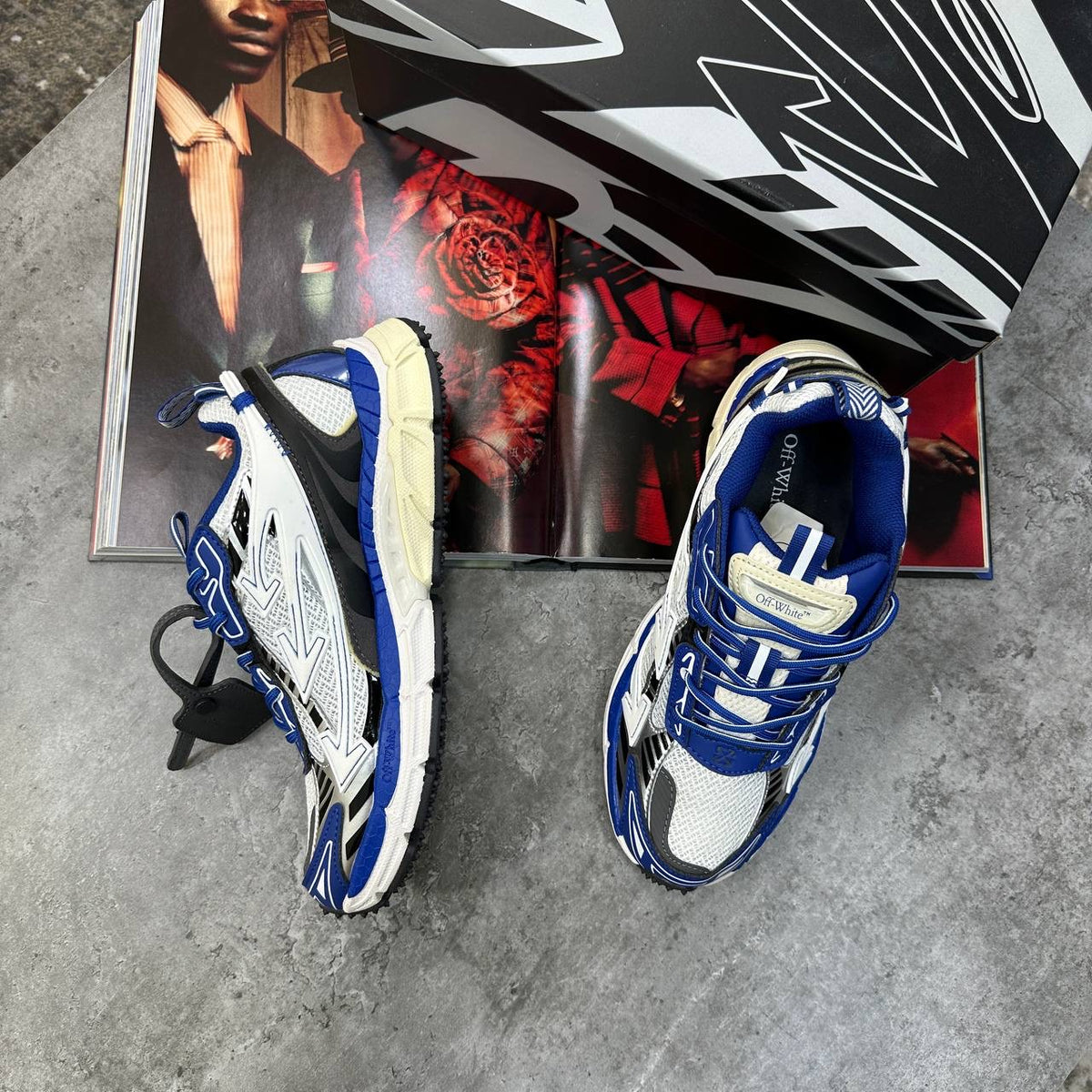 OFF-W TRAINERS BLUE