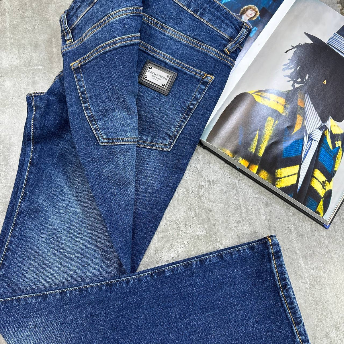 D&G REGULAR FIT JEANS NAVY