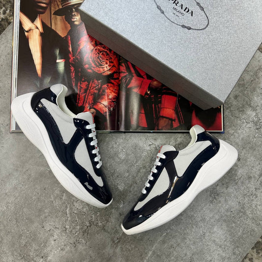 PRDA CUPS TRAINERS NAVY|WHITE