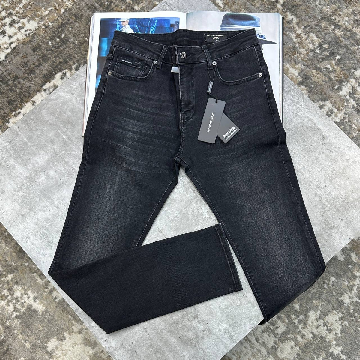 D&G REGULAR FIT JEANS BLACK