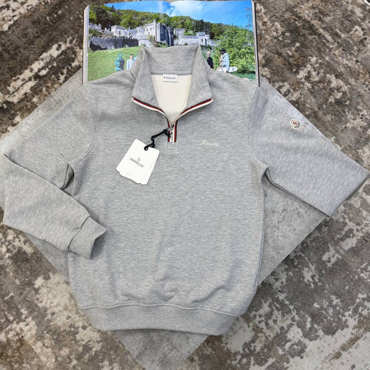 NCLR HALF ZIP JUMPER GREY