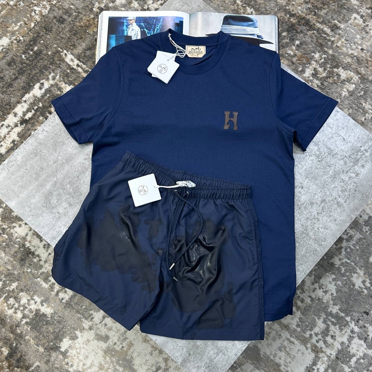 HRMS SHORT SET ALL NAVY