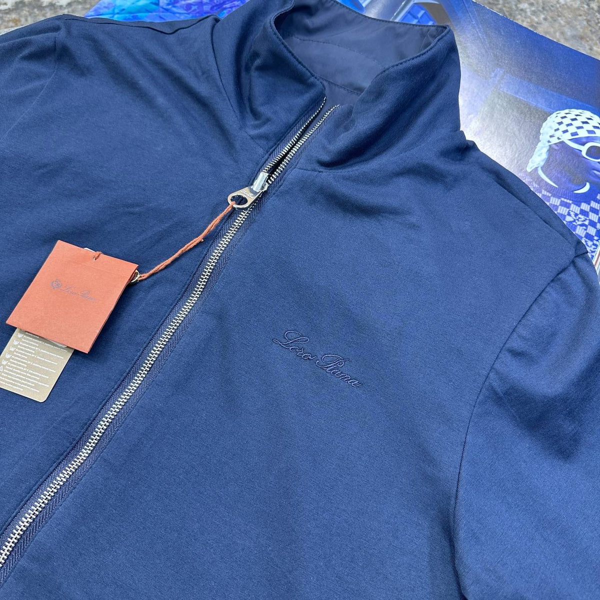 L|P REVERSIBLE JACKET NAVY