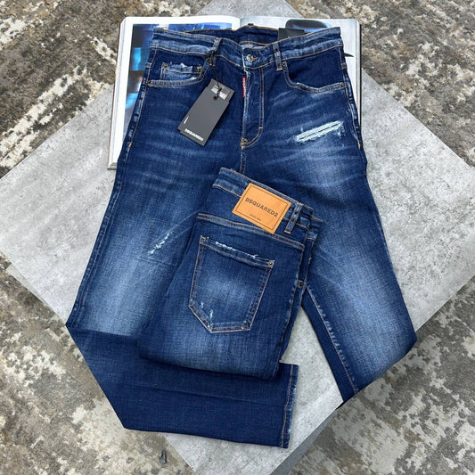 DSQD SLIM FIT JEANS BLUE