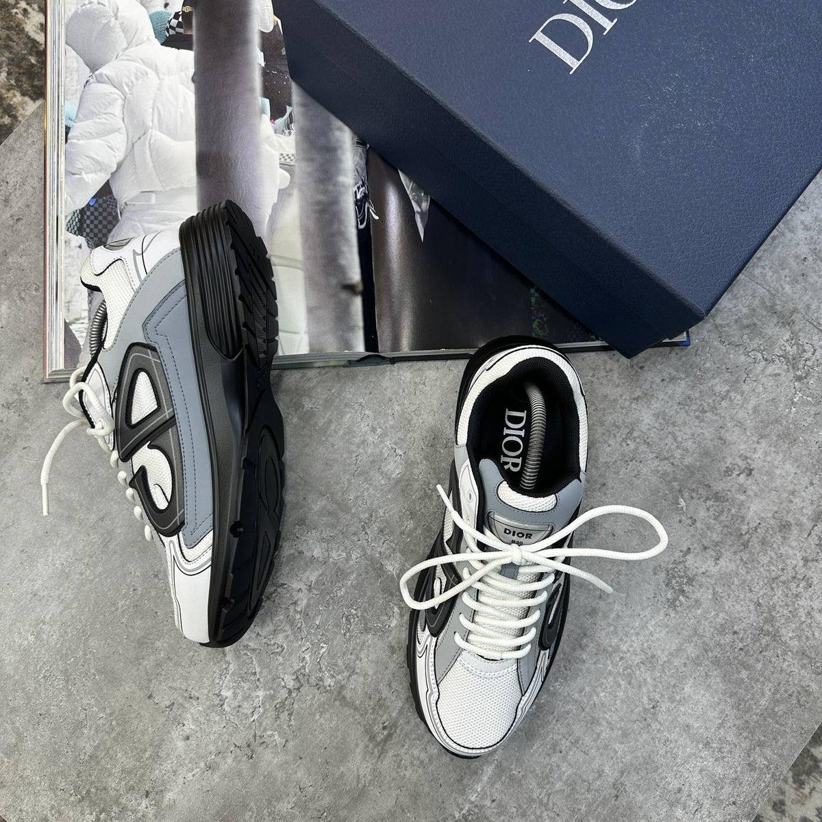 B-30 TRAINERS WHITE|GREY