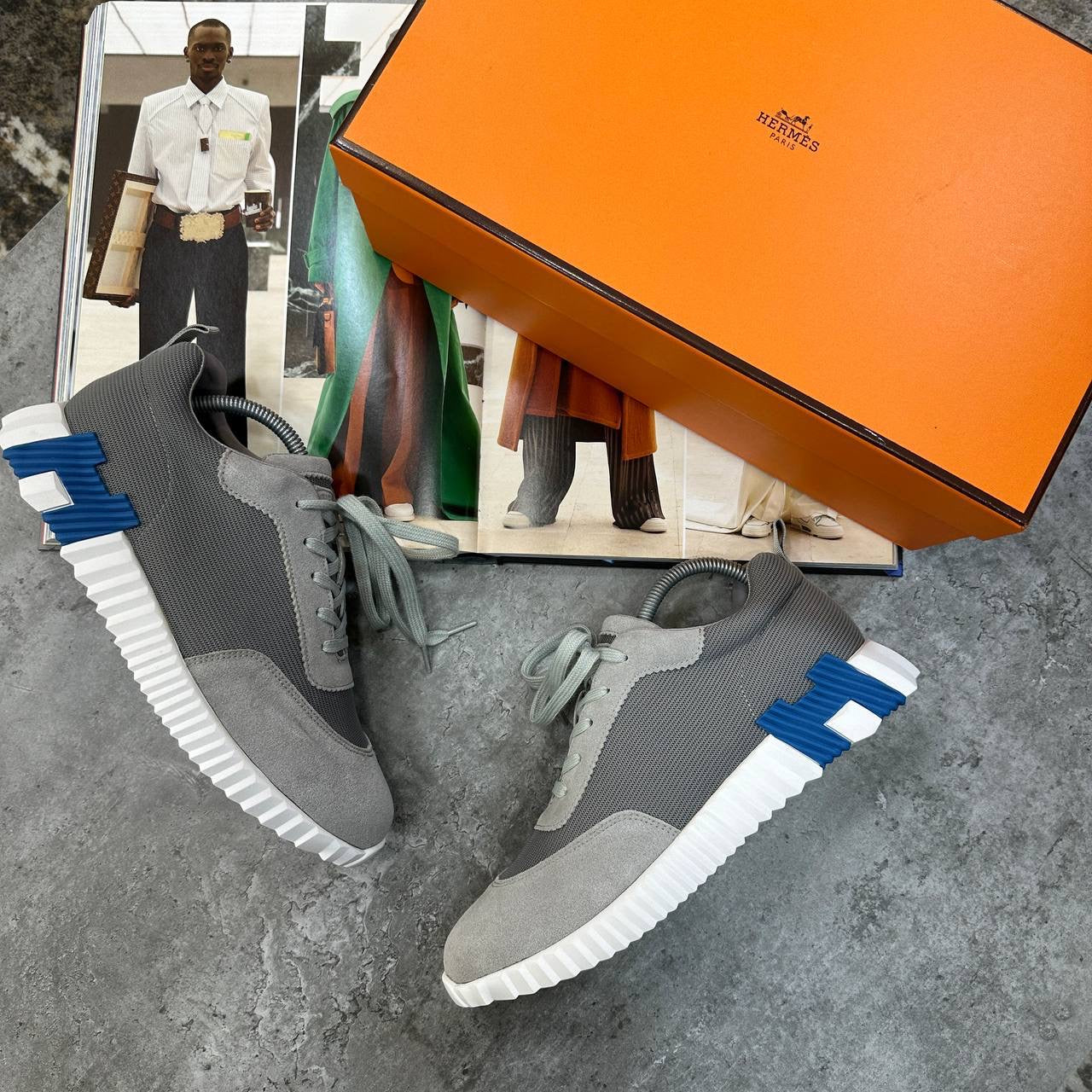 HRMS BOUNCING TRAINERS GREY-BLUE