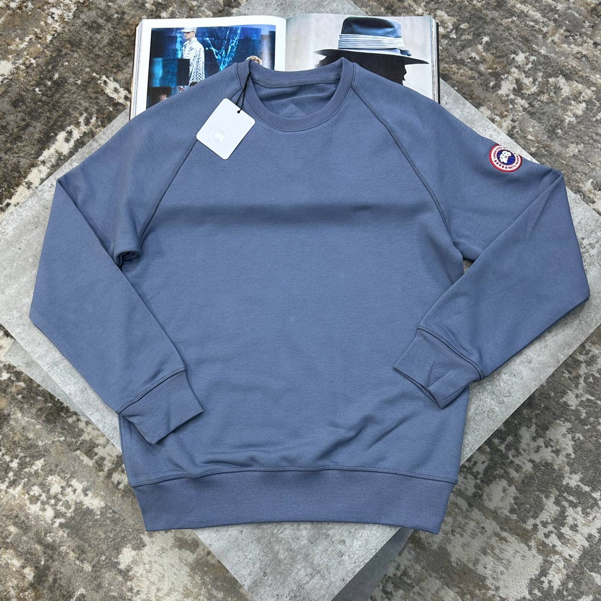 CG SIDE BADGE JUMPER PALEBLUE