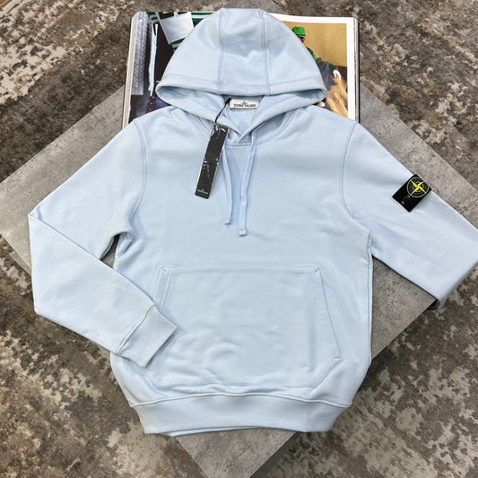 SI HOODIE SIDE BADGE LIGHTBLUE