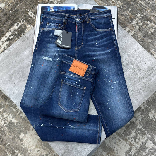 DSQD SLIM FIT JEANS BLUE