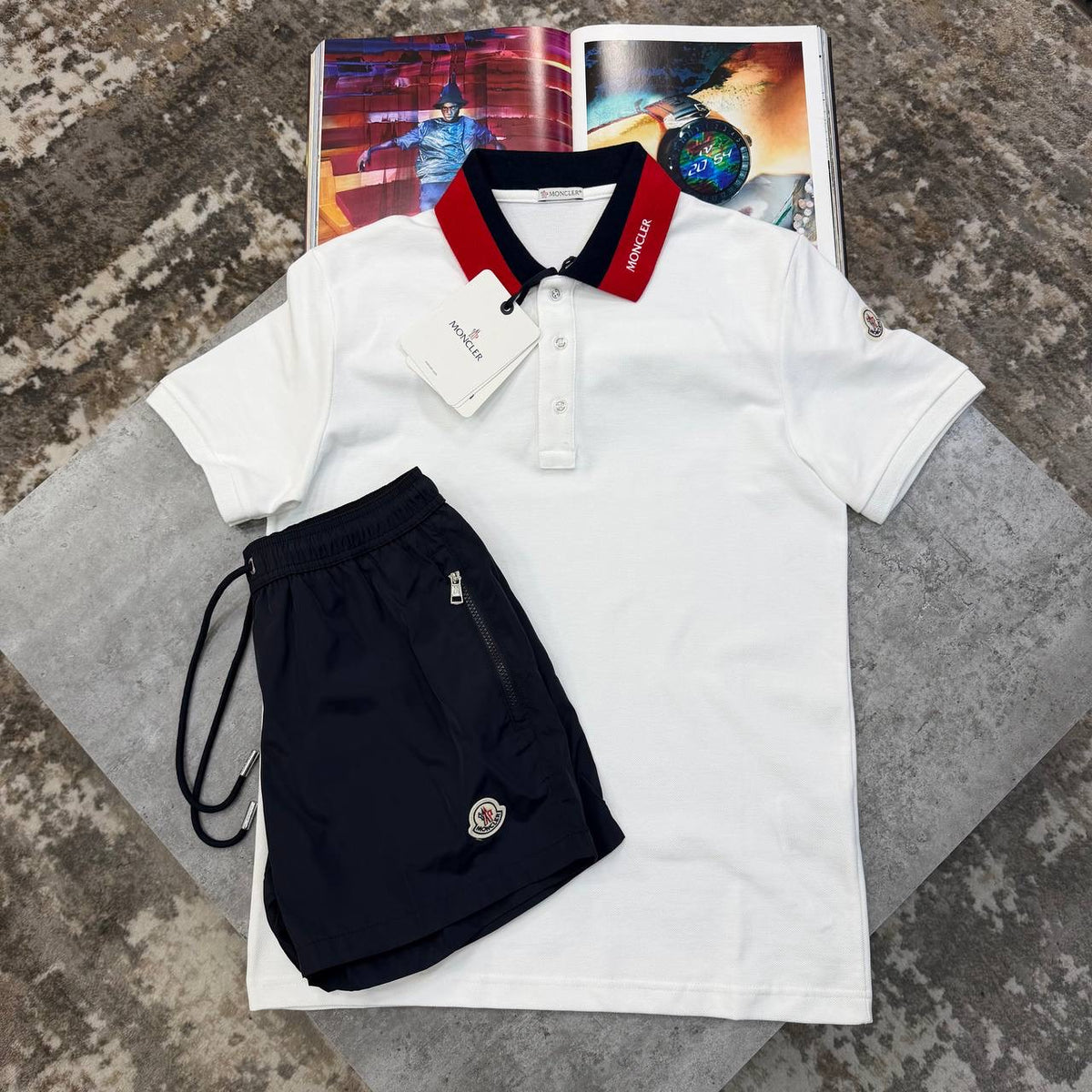MCLR SHORT SET WHITE/BLACK