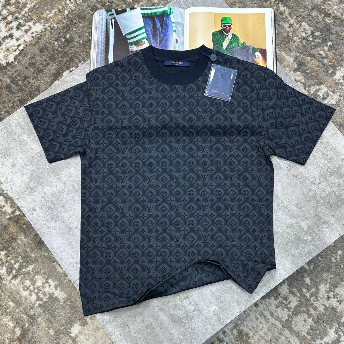 LVE FULL PRINT T-SHIRT NAVY